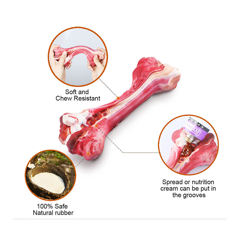 juguete para masticar con forma de hueso