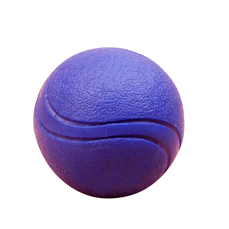 Pelota para perro de goma maciza azul