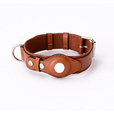 Leather Airtag Dog Collars