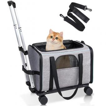 Pet Trolley Carrier for Cats