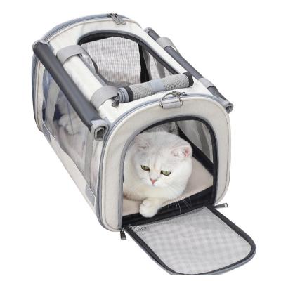 foldable cat carrier with Soft-Side Shoulder