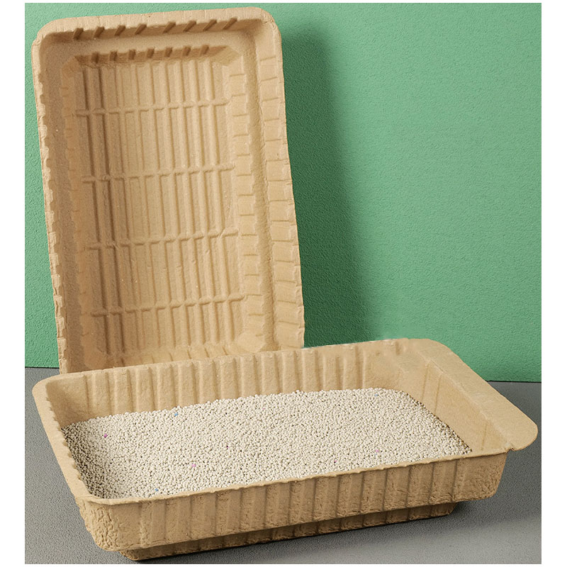 Prueba durable biodegradable del escape de la caja de arena para gatos disponible amistosa de Eco