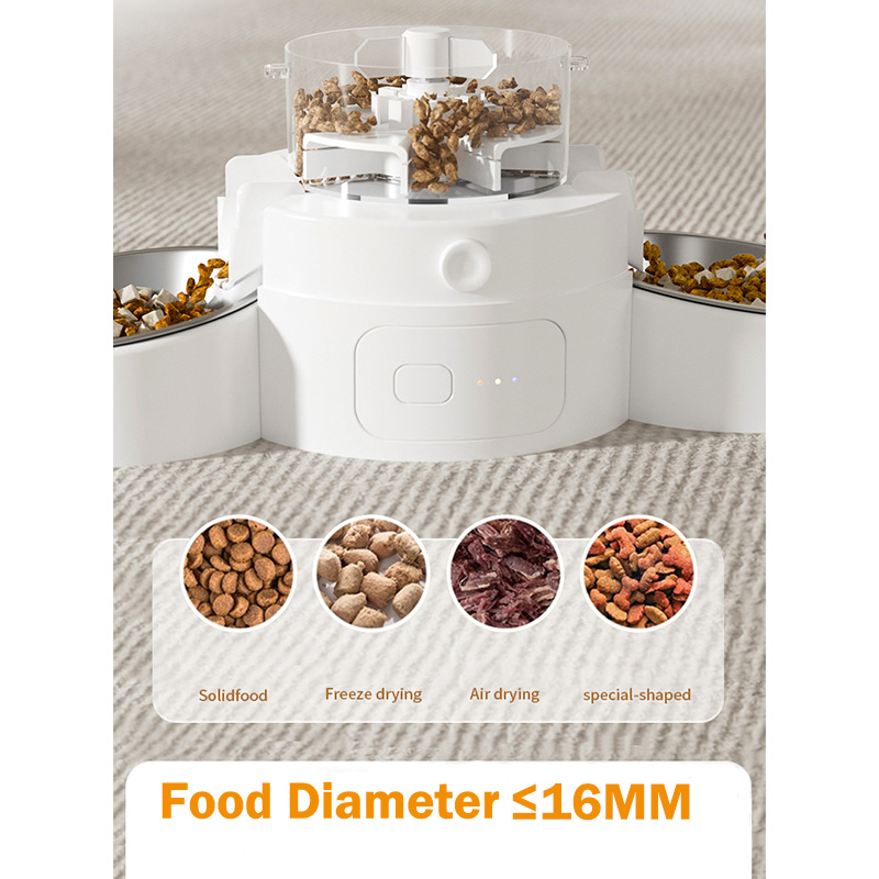 Comedero Inteligente para Mascotas Basic Button 5L con 2 Tazones