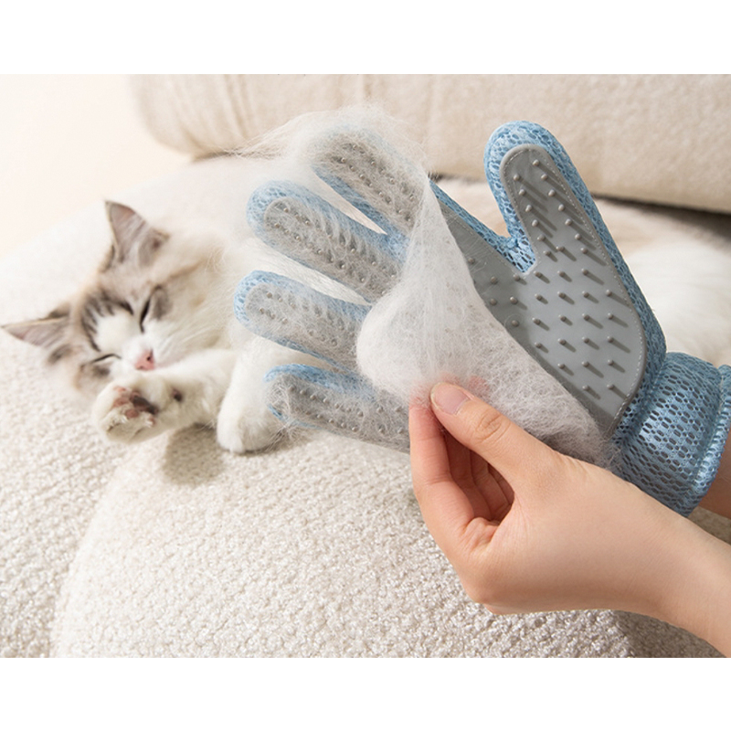 Guantes reutilizables para el cuidado del pelaje de perros y gatos